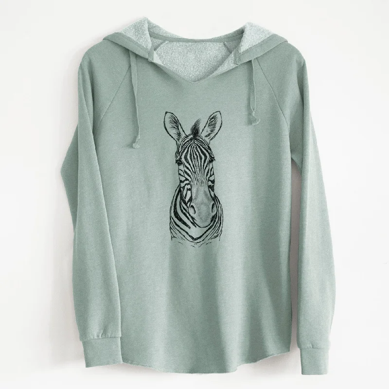 Damara Zebra - Equus quagga antiquorum - Cali Wave Hooded Sweatshirt