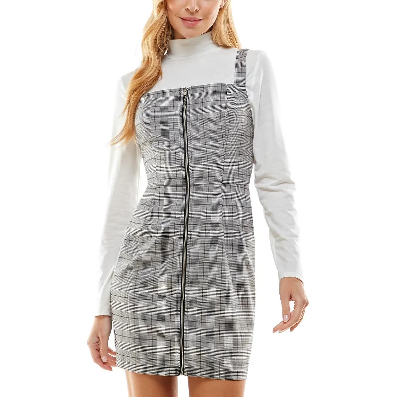 Kingston Grey Womens Woven Jumper Sheath Dress