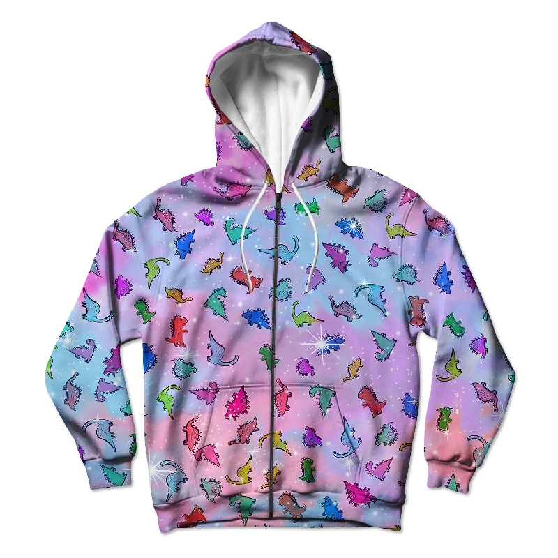 Dino Club Unisex Zip Up Hoodie