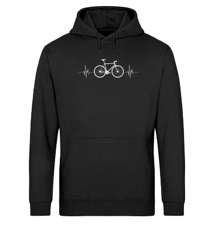 Fahrrad Herzschlag - Unisex Organic Hoodie