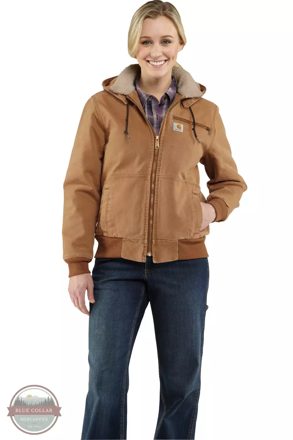 Sherpa Lined Weathered Duck Jacket 100815-211