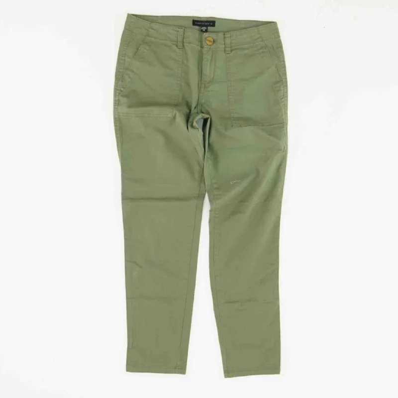 Olive Solid Jeans