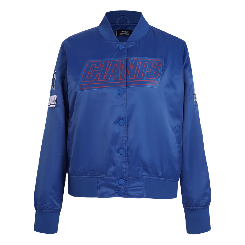 CHAMARRA DE SATÉN NFL NEW YORK GIANTS CLASSIC ESSENTIALS PARA MUJER