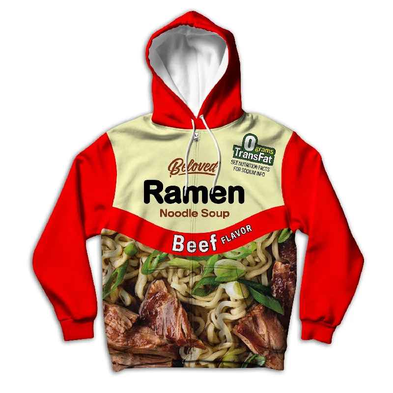 Beef Ramen Unisex Zip Up Hoodie