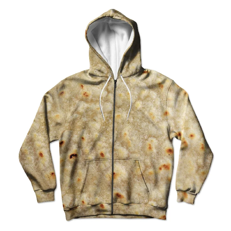 Tortilla Unisex Zip Up Hoodie