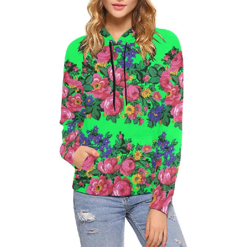 Kokum's Revenge Green Hoodie for Women (USA Size)