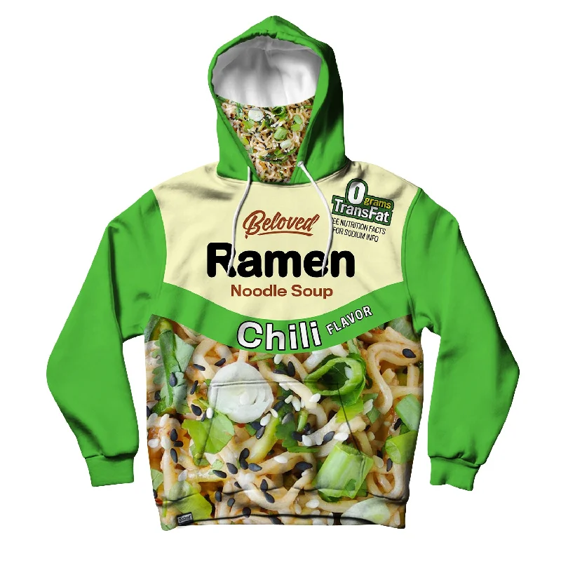 Green Chili Ramen Unisex Hoodie Mask