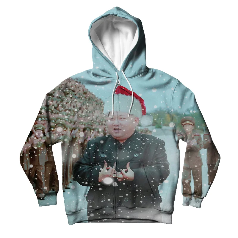 Suwoo Kim Christmas Unisex Hoodie Zipup