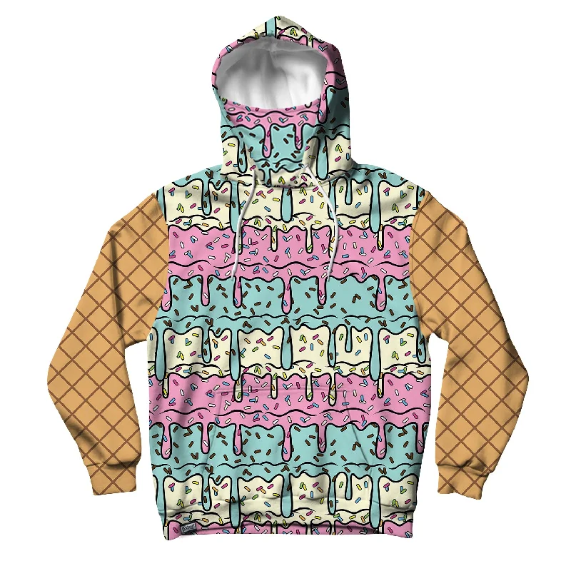 Ice Cream Drip Unisex Hoodie Mask