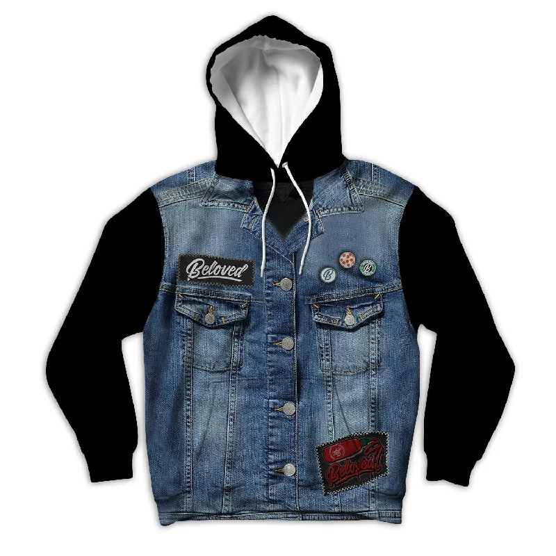 Denim Vest Unisex Hoodie