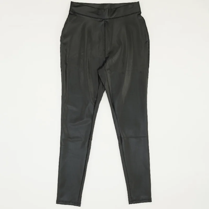 Black Solid Dress Pants