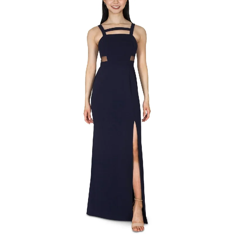 Dear Moon Womens Juniors Caged Long Evening Dress