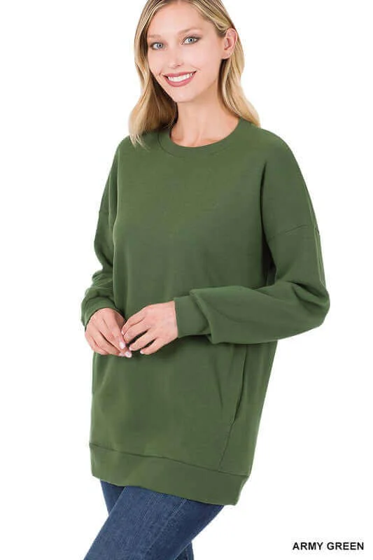 Long Sleeve Round Neck Sweatshirt