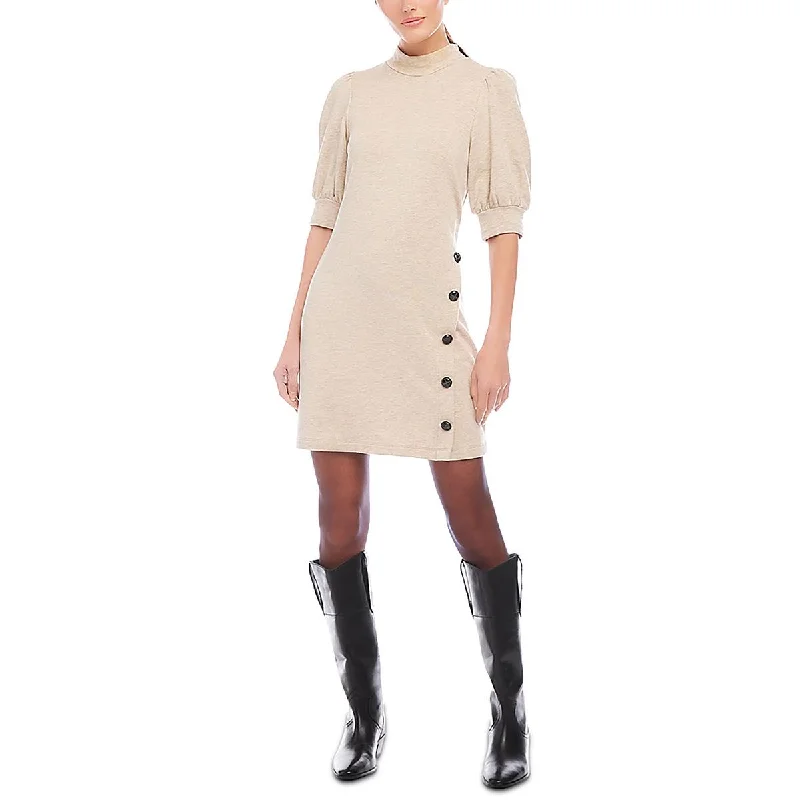 Fifteen Twenty Womens Puff Sleeve Casual Mini Dress