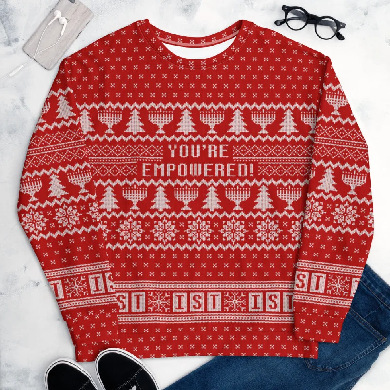 IST Ugly Holiday Unisex Sweatshirt RED