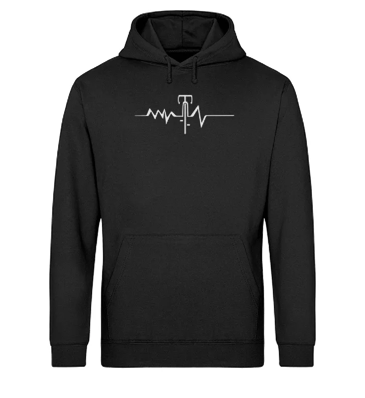 Herzschlag Rennrad - Unisex Organic Hoodie